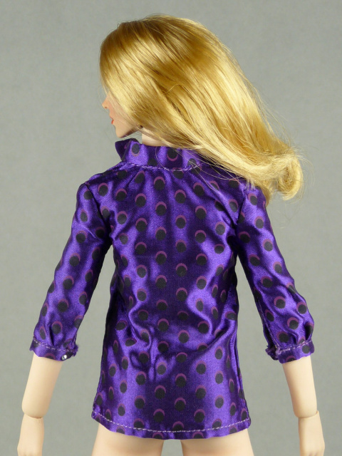 Play Toy 1/6 Scale Female Purple Designer Shirt (Petite Size)